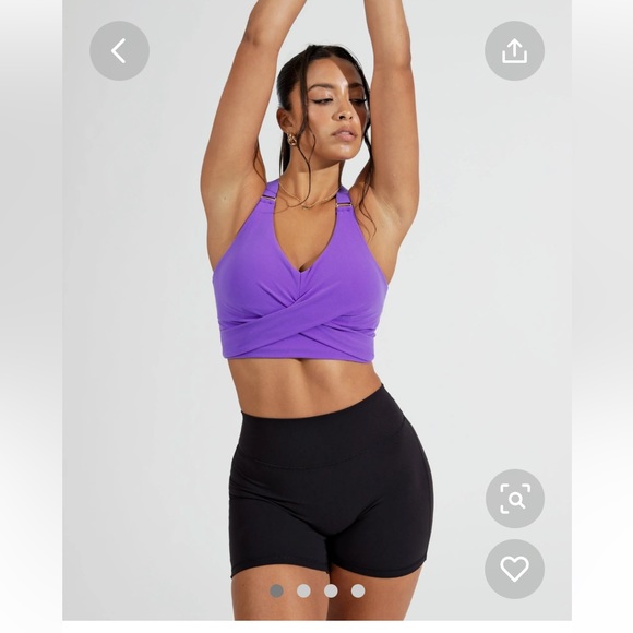 Buffbunny candy wrap sports bra. Party purple. - Picture 6 of 6